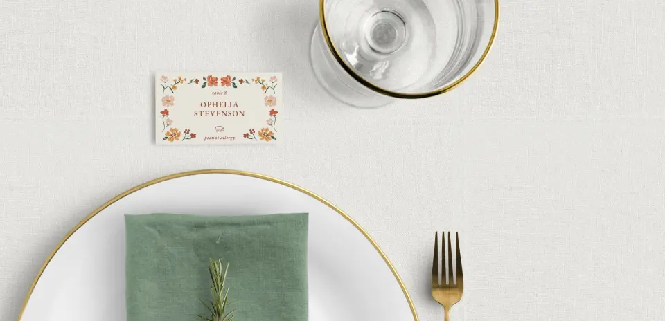 Tented Place Cards