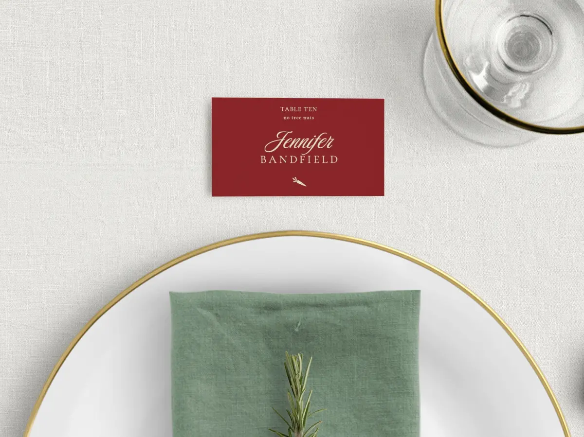 Tented Place Cards