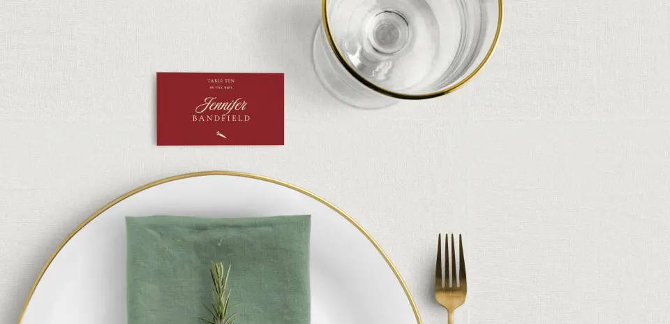 Tented Place Cards