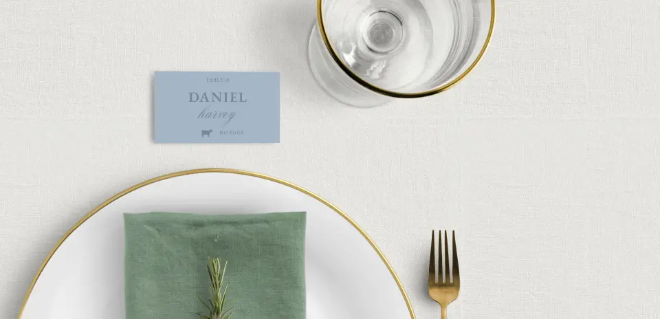 Tented Place Cards