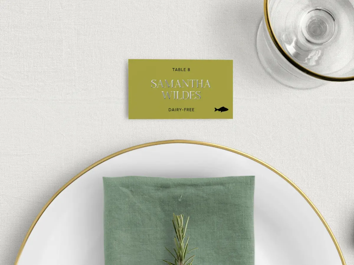 Tented Place Cards