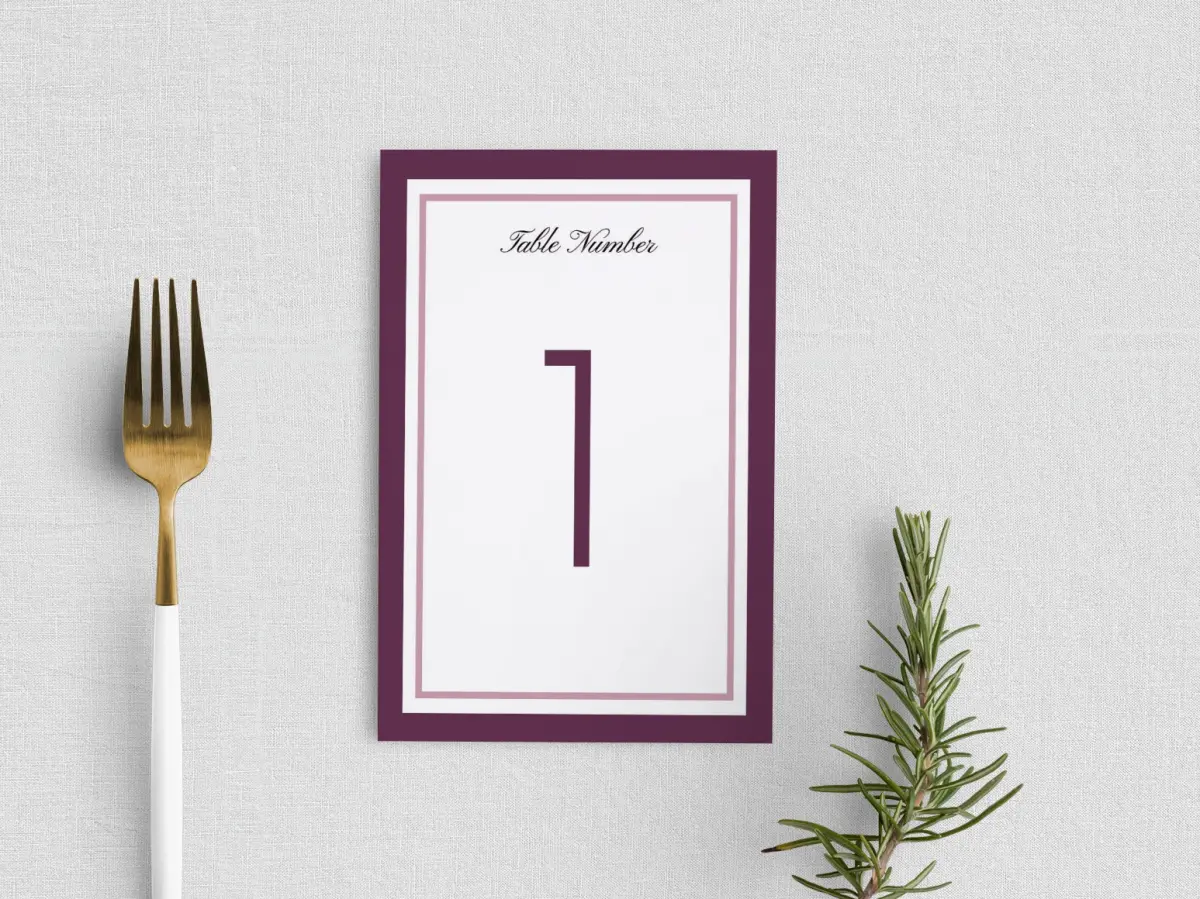 Table Number