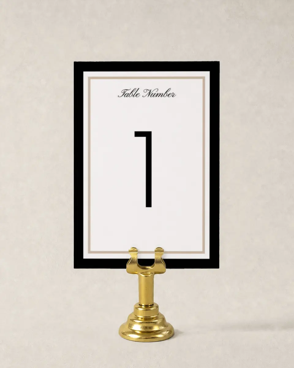This is a 3½" x 5" Wedding Table Number called Vision of Love printed in full color