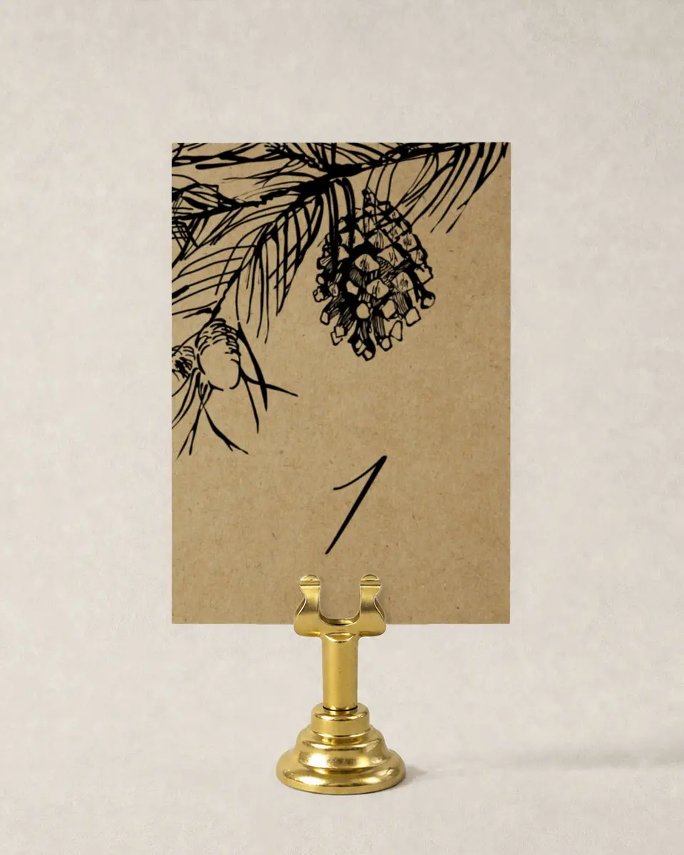 This is a 3½" x 5" Wedding Table Number called Everlasting Love printed in full color