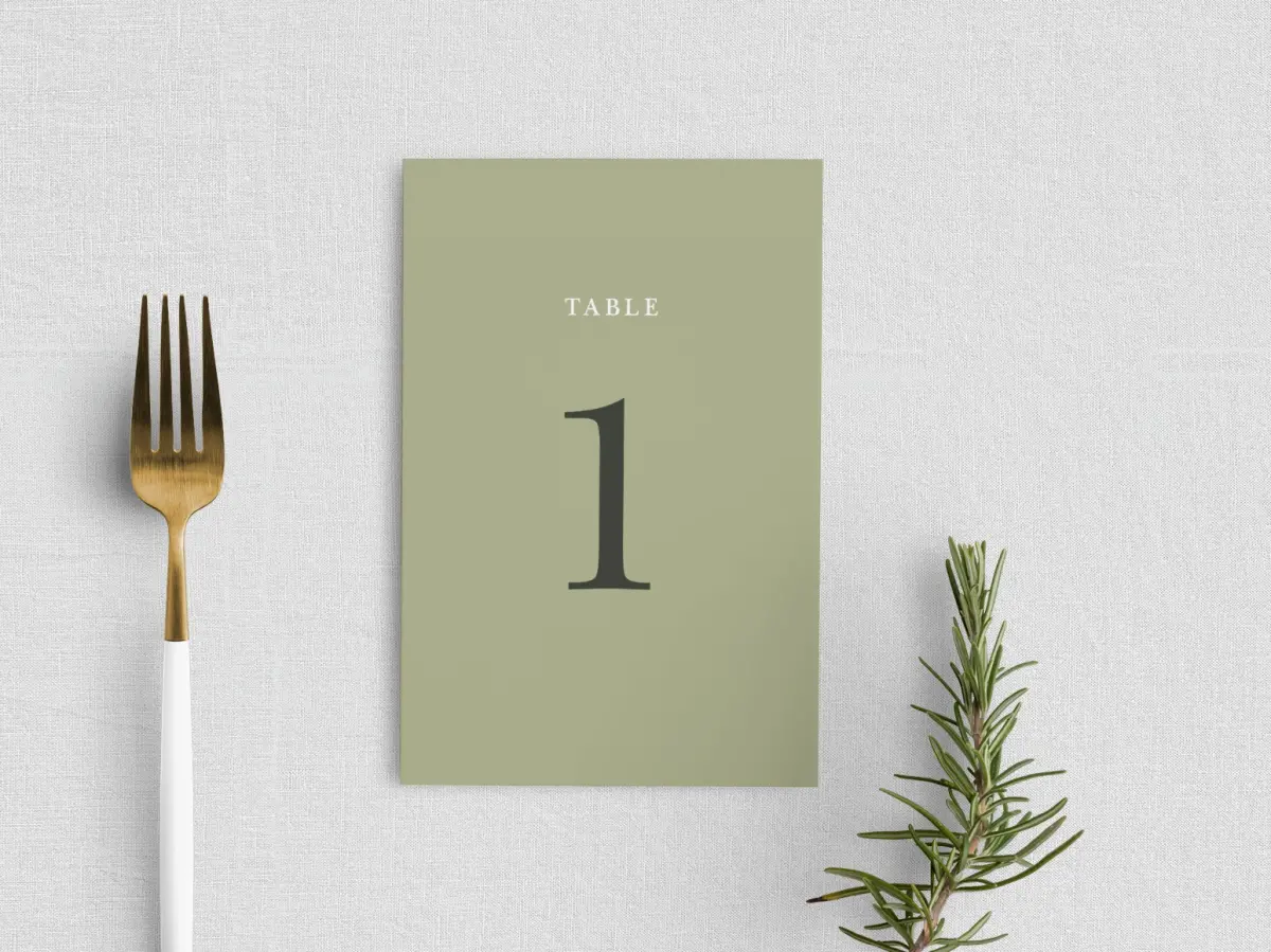Table Number