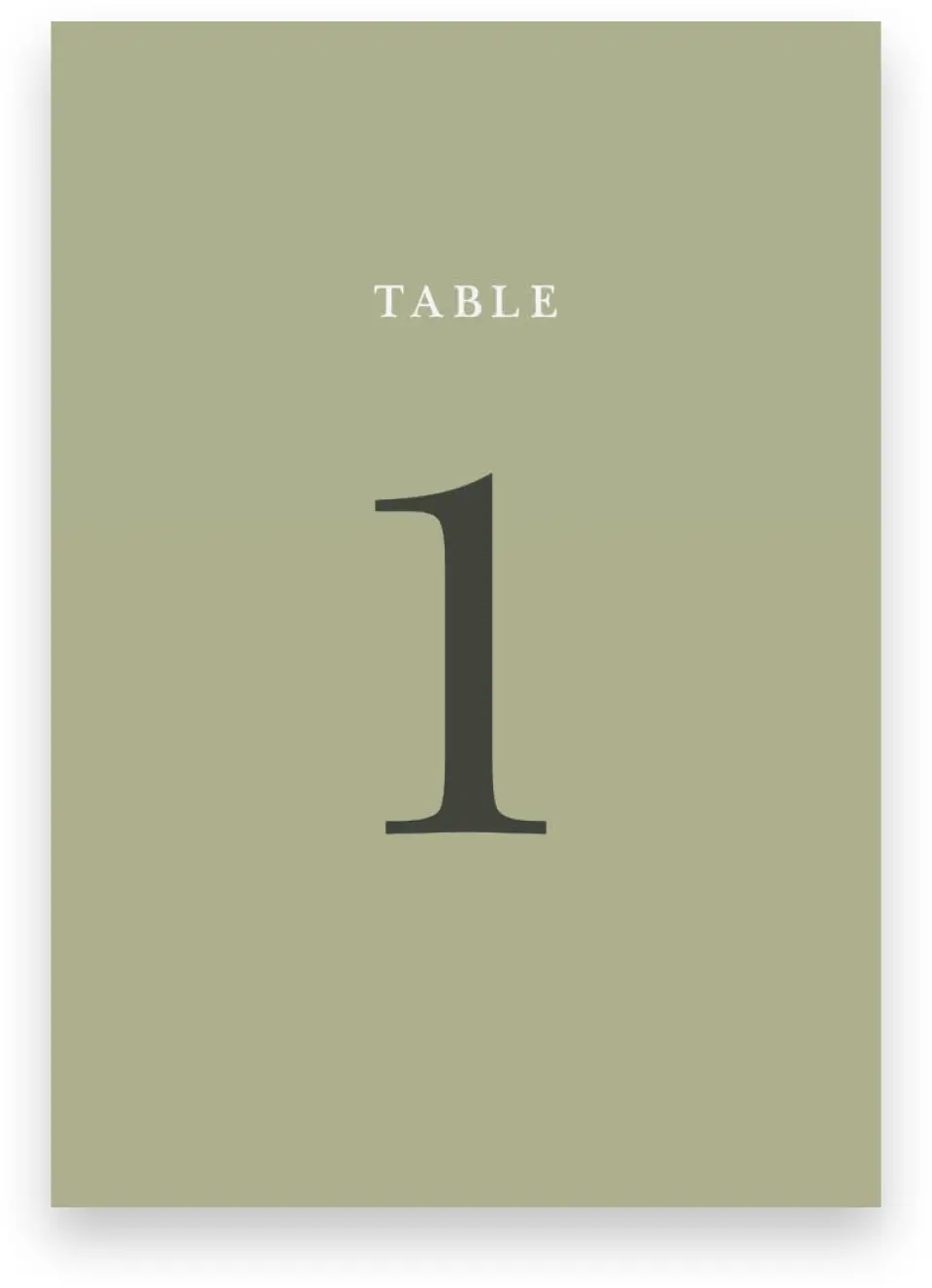 Table Numbers