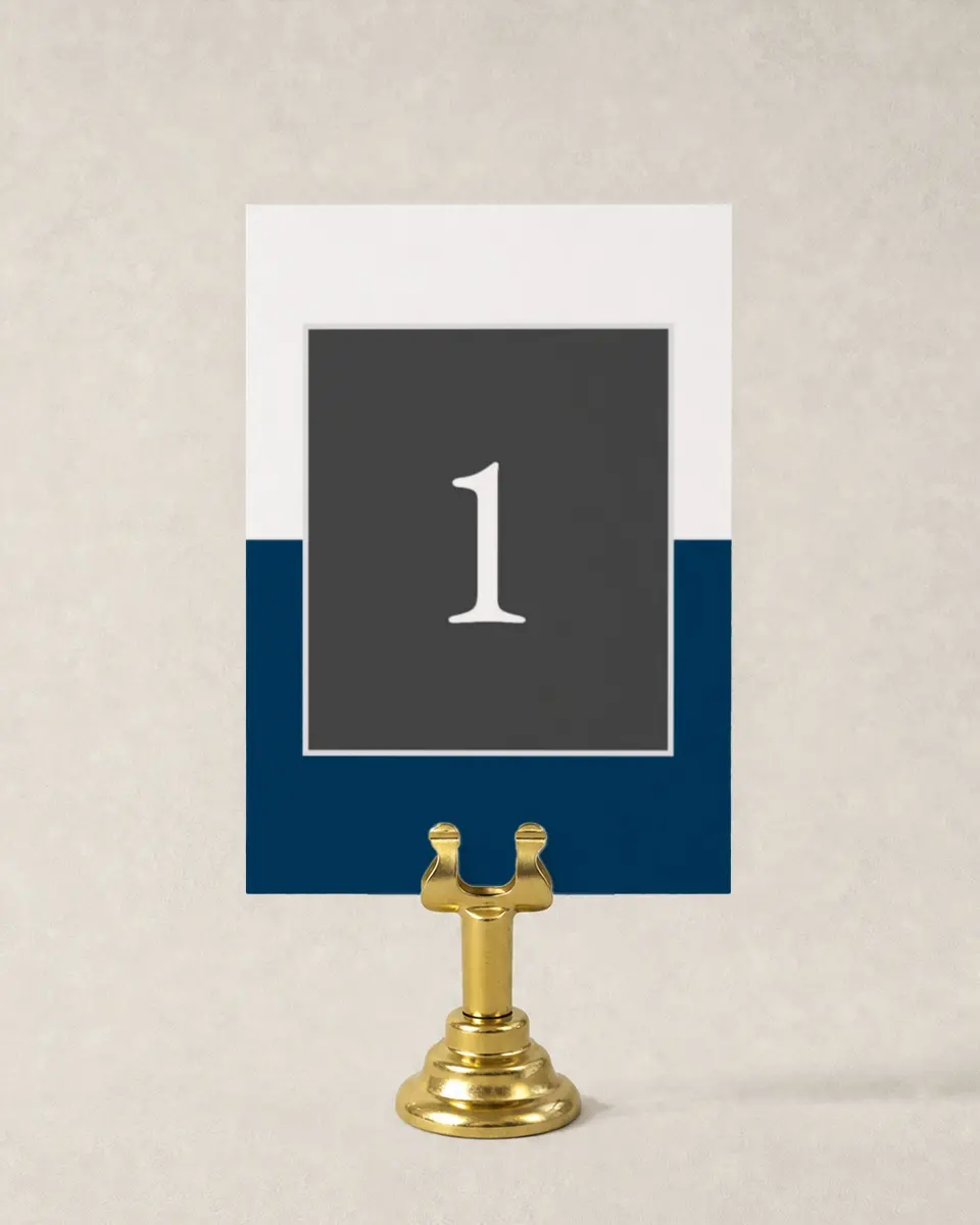 This is a 3½" x 5" Wedding Table Number called Best Wedding Ever printed in full color