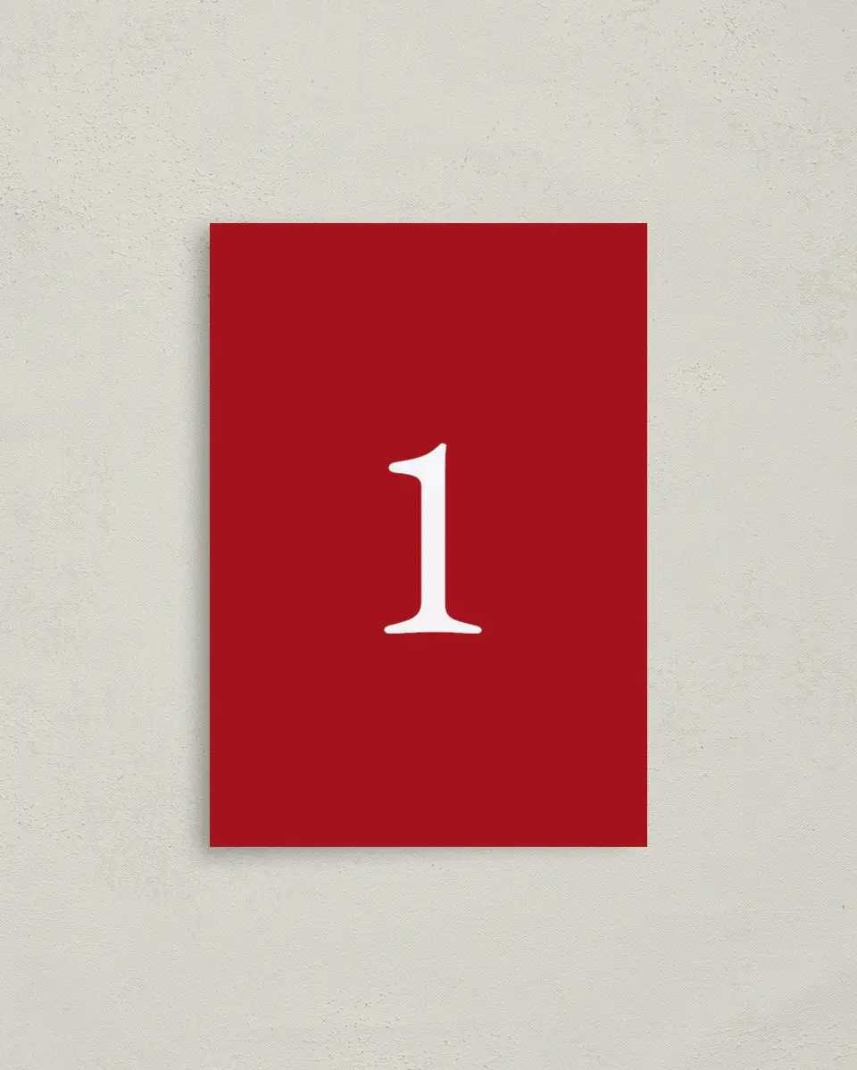 This is a 3½" x 5" Quinceanera Table Number called Milestone Moments printed in full color