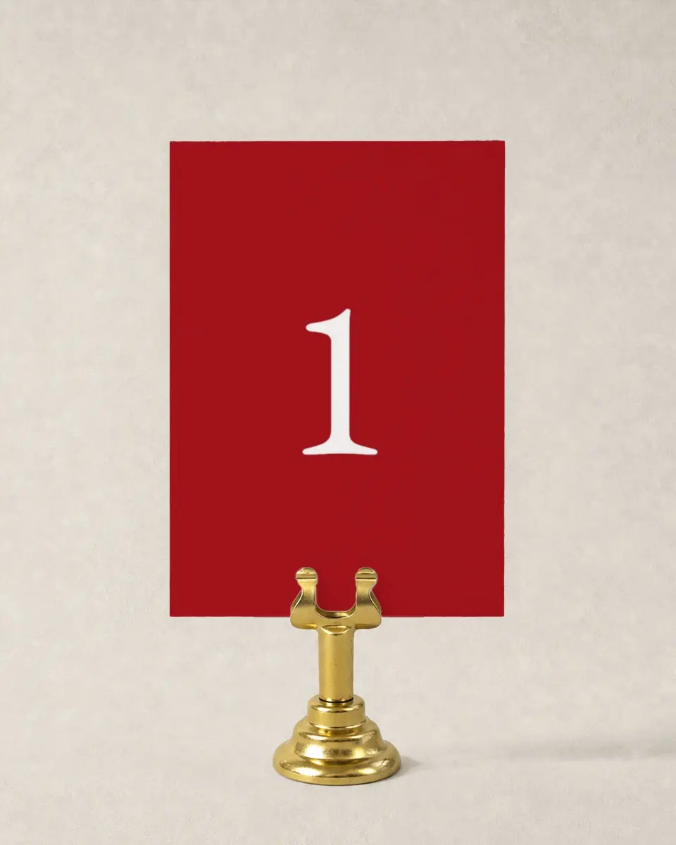 This is a 3½" x 5" Quinceanera Table Number called Milestone Moments printed in full color