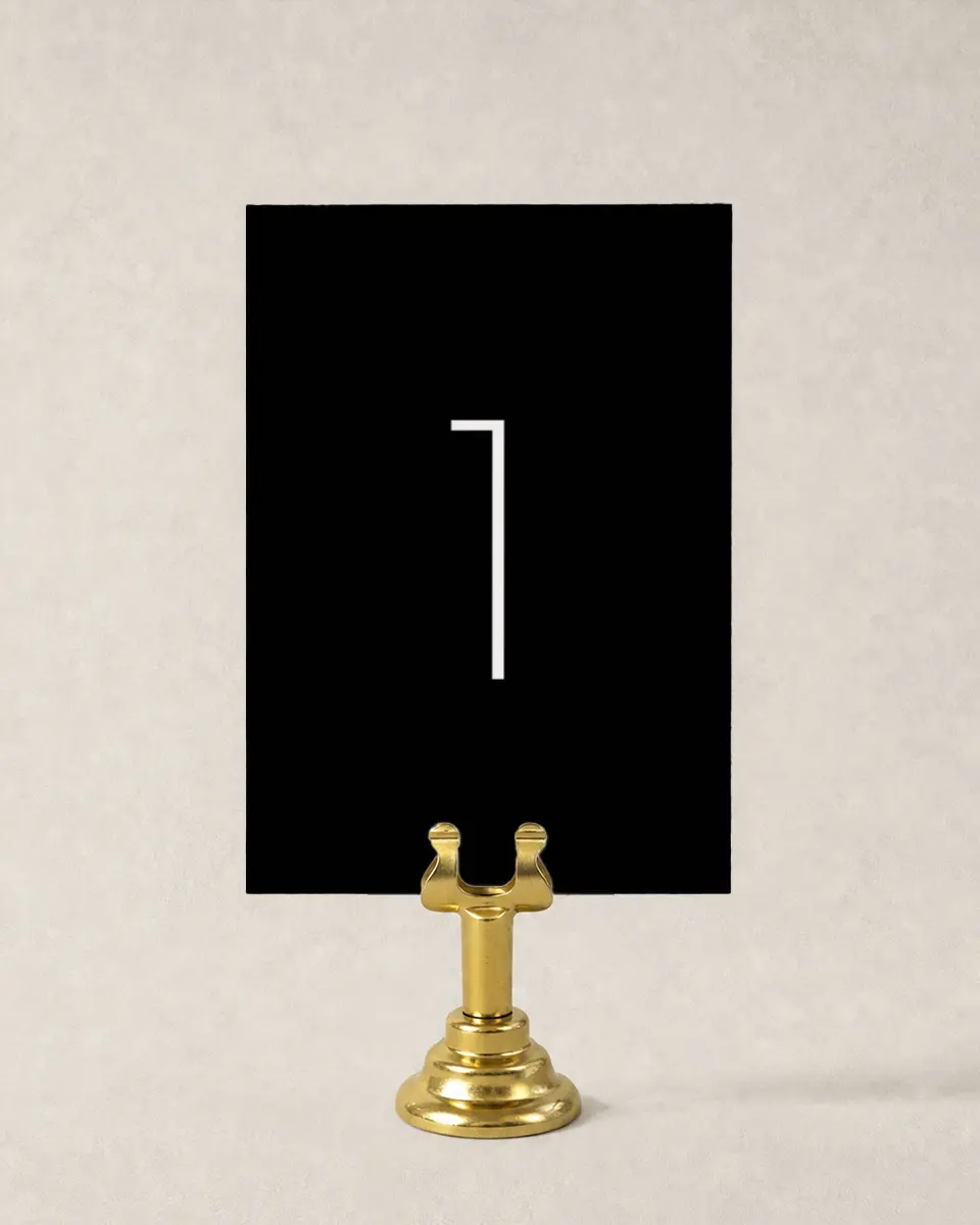 This is a 3½" x 5" Wedding Table Number called Spectacular Romance printed in full color