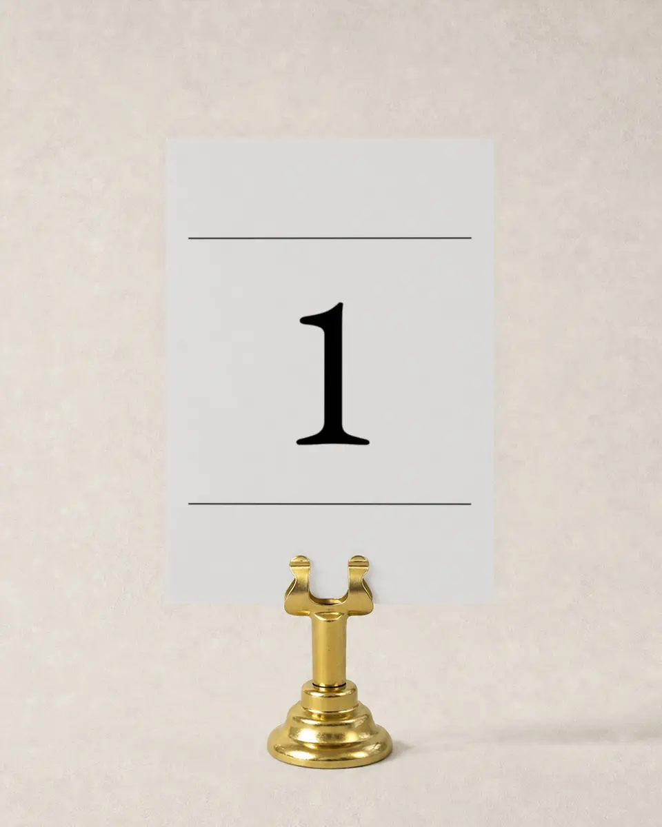 This is a 3½" x 5" Wedding Table Number called Lovely Blush printed in full color