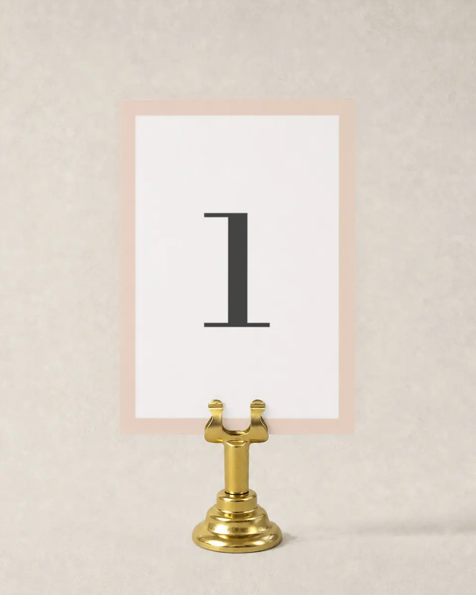 This is a 3½" x 5" Quinceanera Table Number called Super Sweet 15 printed in full color