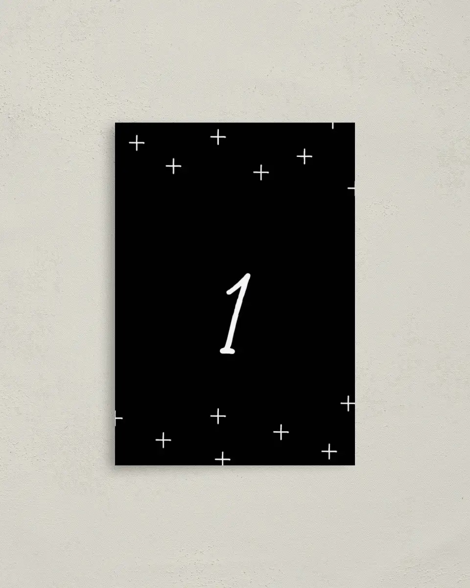 This is a 3½" x 5" Quinceanera Table Number called Radiant Tradition printed in full color