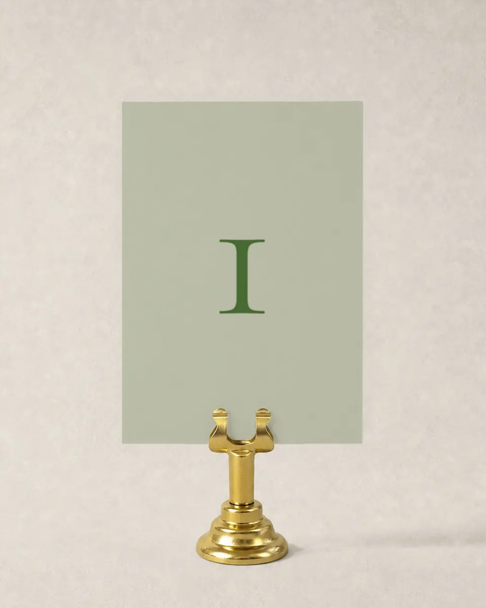 This is a 3½" x 5" Wedding Table Number called Rustic Grace printed in full color