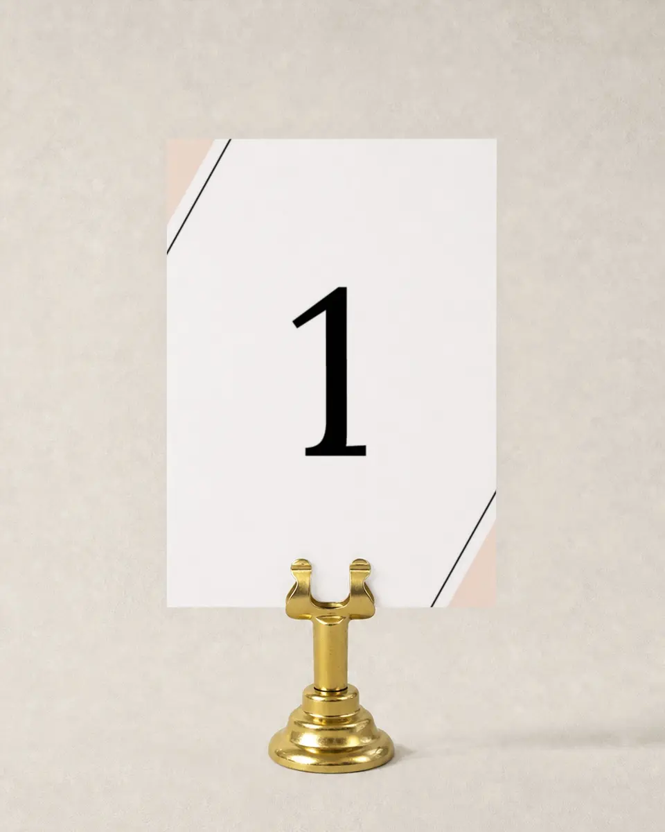 This is a 3½" x 5" Wedding Table Number called Love Sweet Love printed in full color