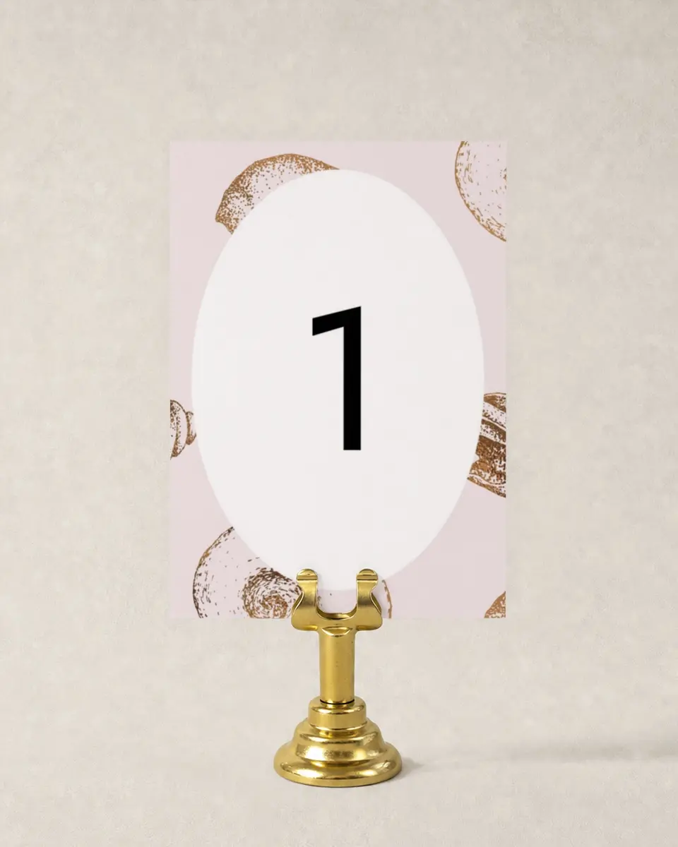 This is a 3½" x 5" Wedding Table Number called On the Reef printed in full color