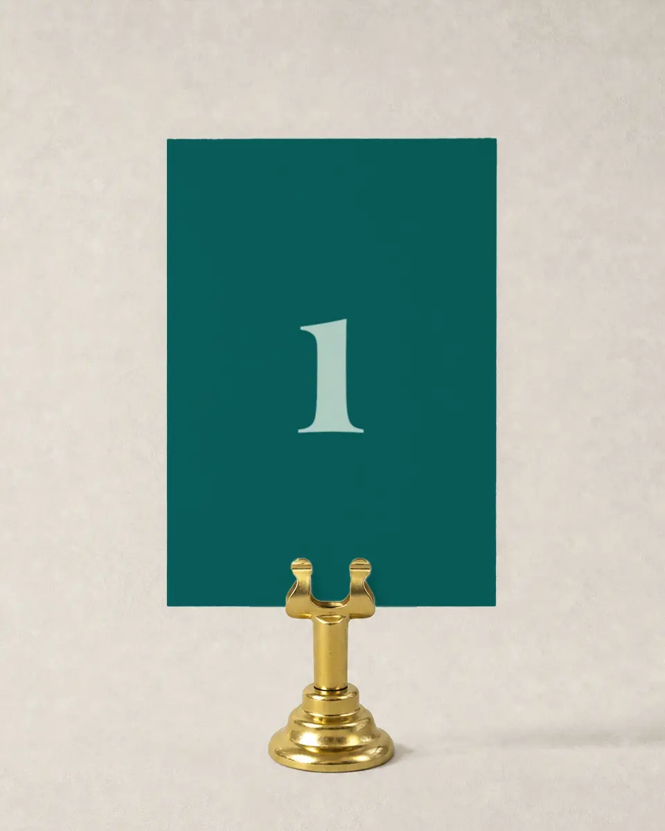 This is a 3½" x 5" Wedding Table Number called Love Eternal printed in full color