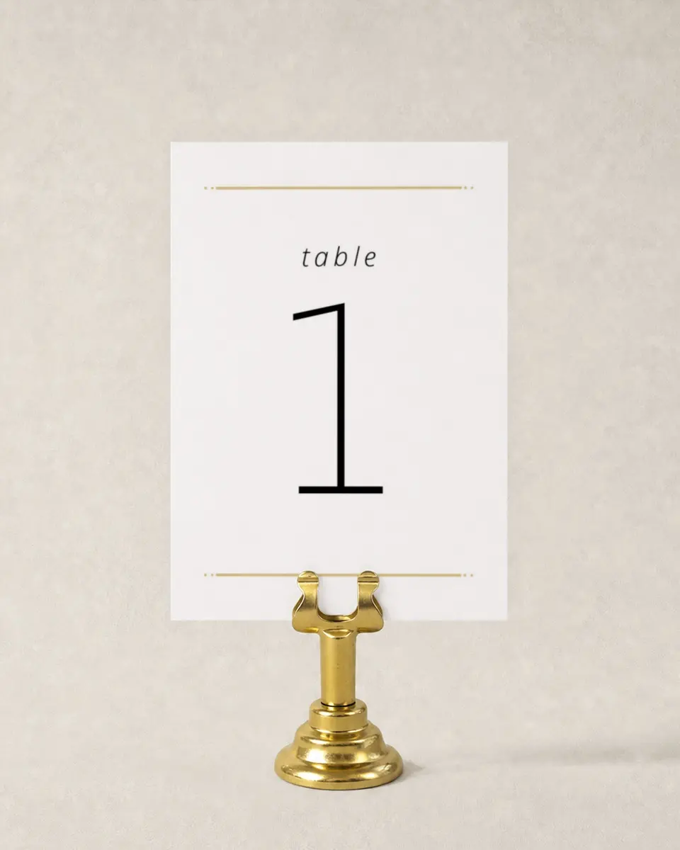 This is a 3½" x 5" Gala Table Number called Much Appreciated printed in full color