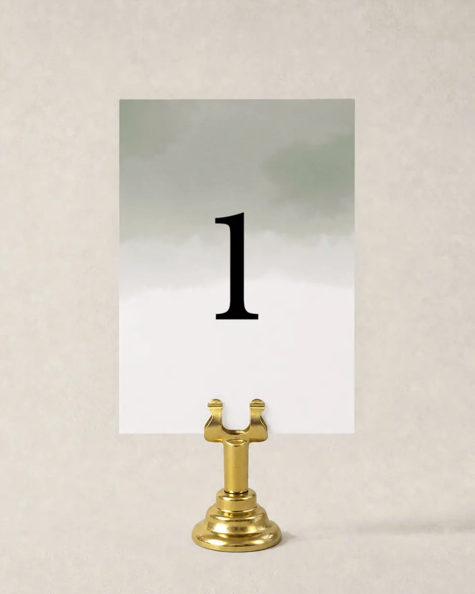 This is a 3½" x 5" Gala Table Number called Night of Giving printed in full color