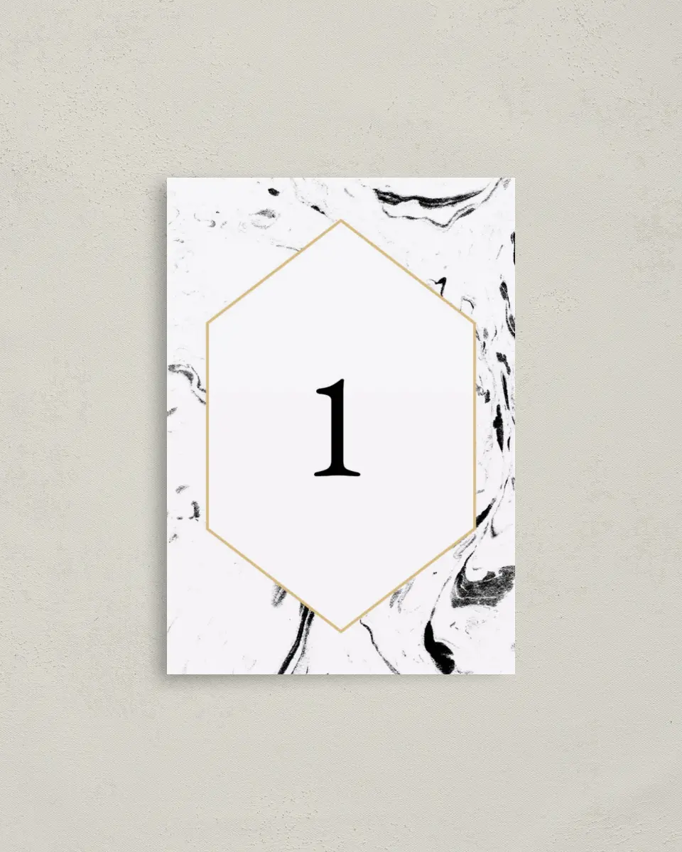 This is a 3½" x 5" Gala Table Number called Cut the Ribbon printed in full color