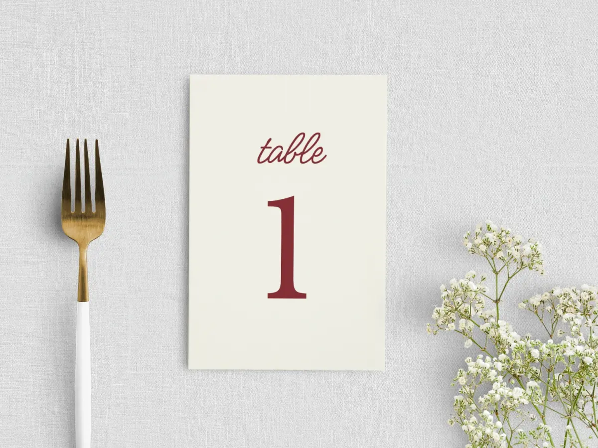 Table Number