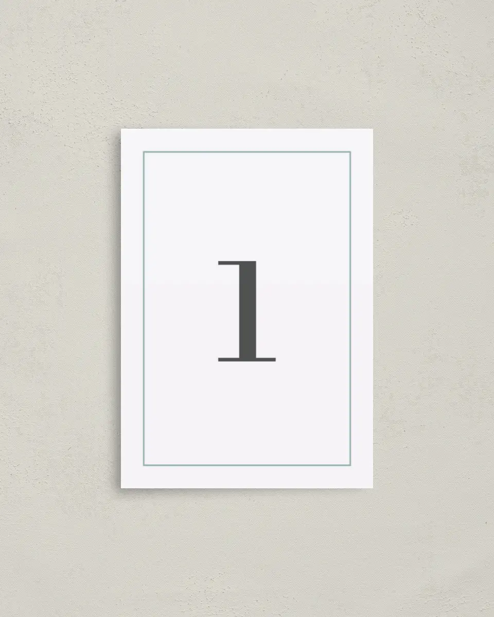 This is a 3½" x 5" Gala Table Number called Formal Holiday Party printed in full color