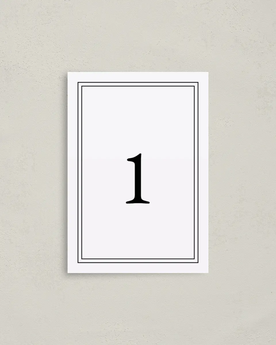 This is a 3½" x 5" Gala Table Number called The Great Debut printed in full color