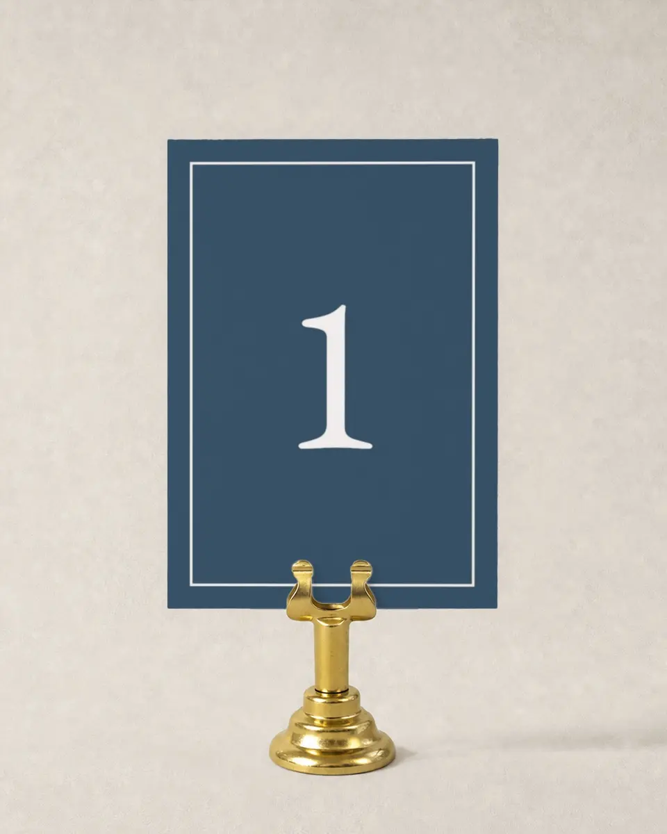 This is a 3½" x 5" Gala Table Number called Annual Celebration printed in full color