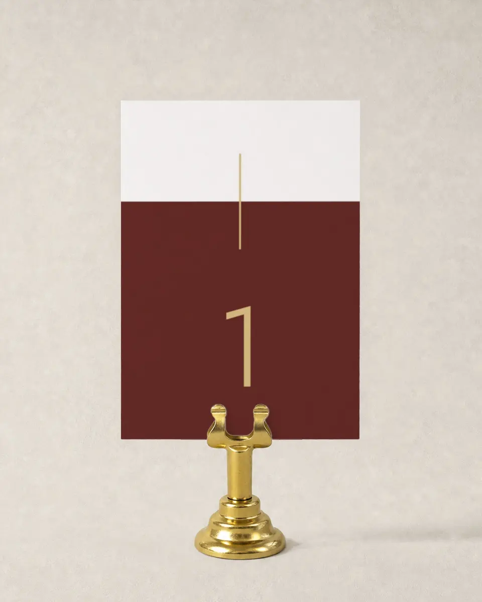 This is a 3½" x 5" Gala Table Number called Appreciation Event printed in full color