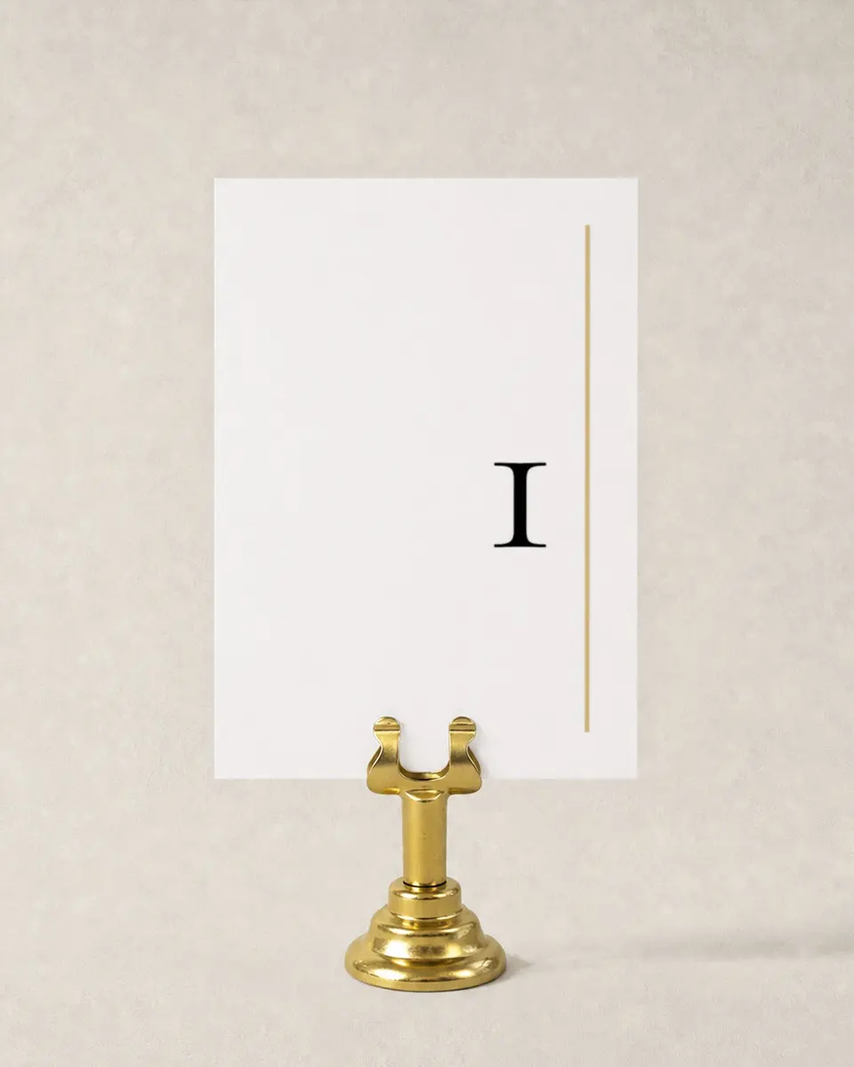 This is a 3½" x 5" Wedding Table Number called Laughing Hearts printed in full color