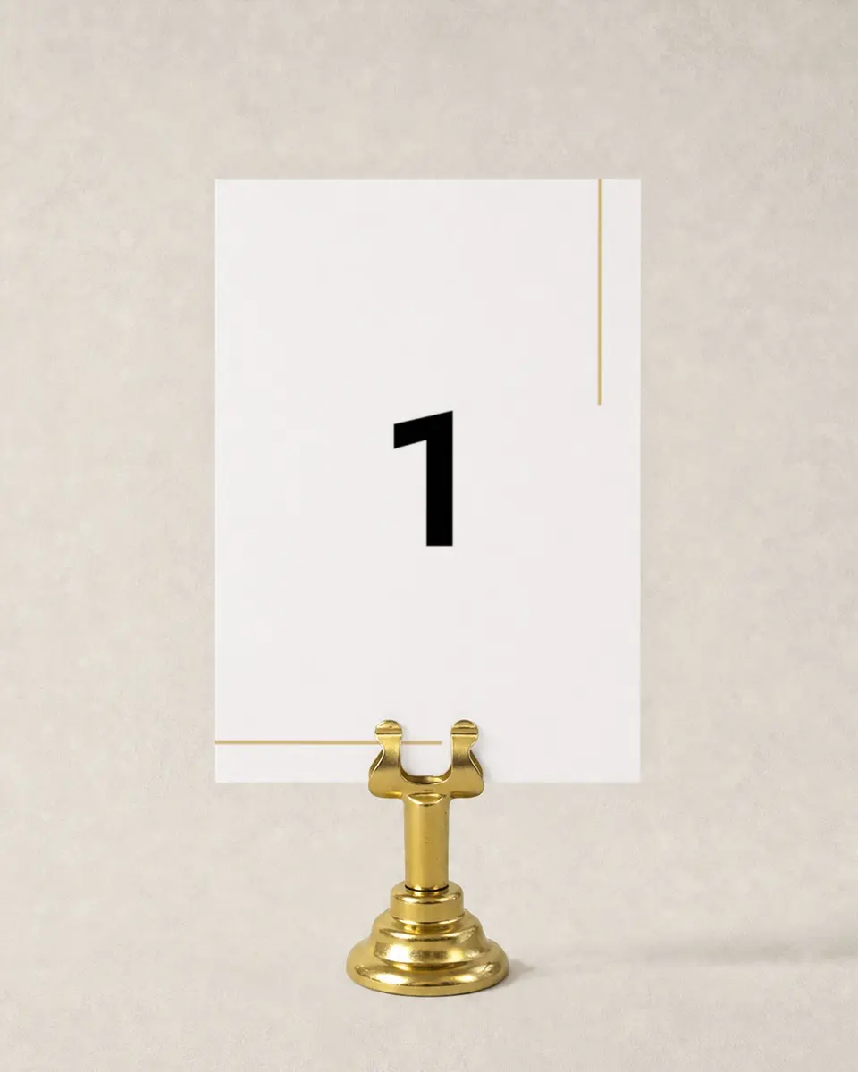 This is a 3½" x 5" Wedding Table Number called The Proposal printed in full color