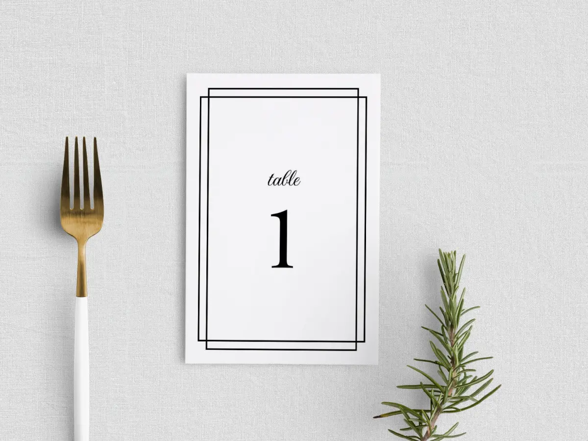 Table Number