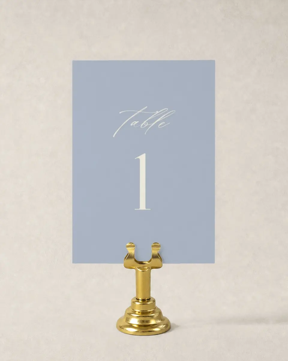 This is a 3½" x 5" Wedding Table Number called The Savannah printed in full color