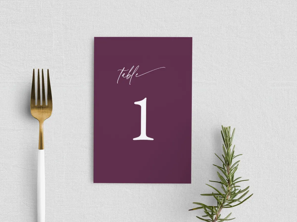 Table Number