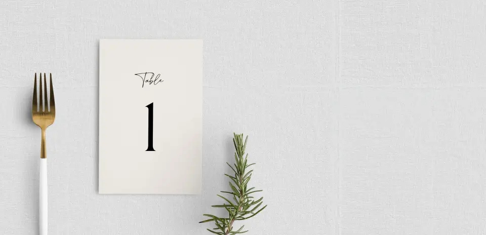 Table Number