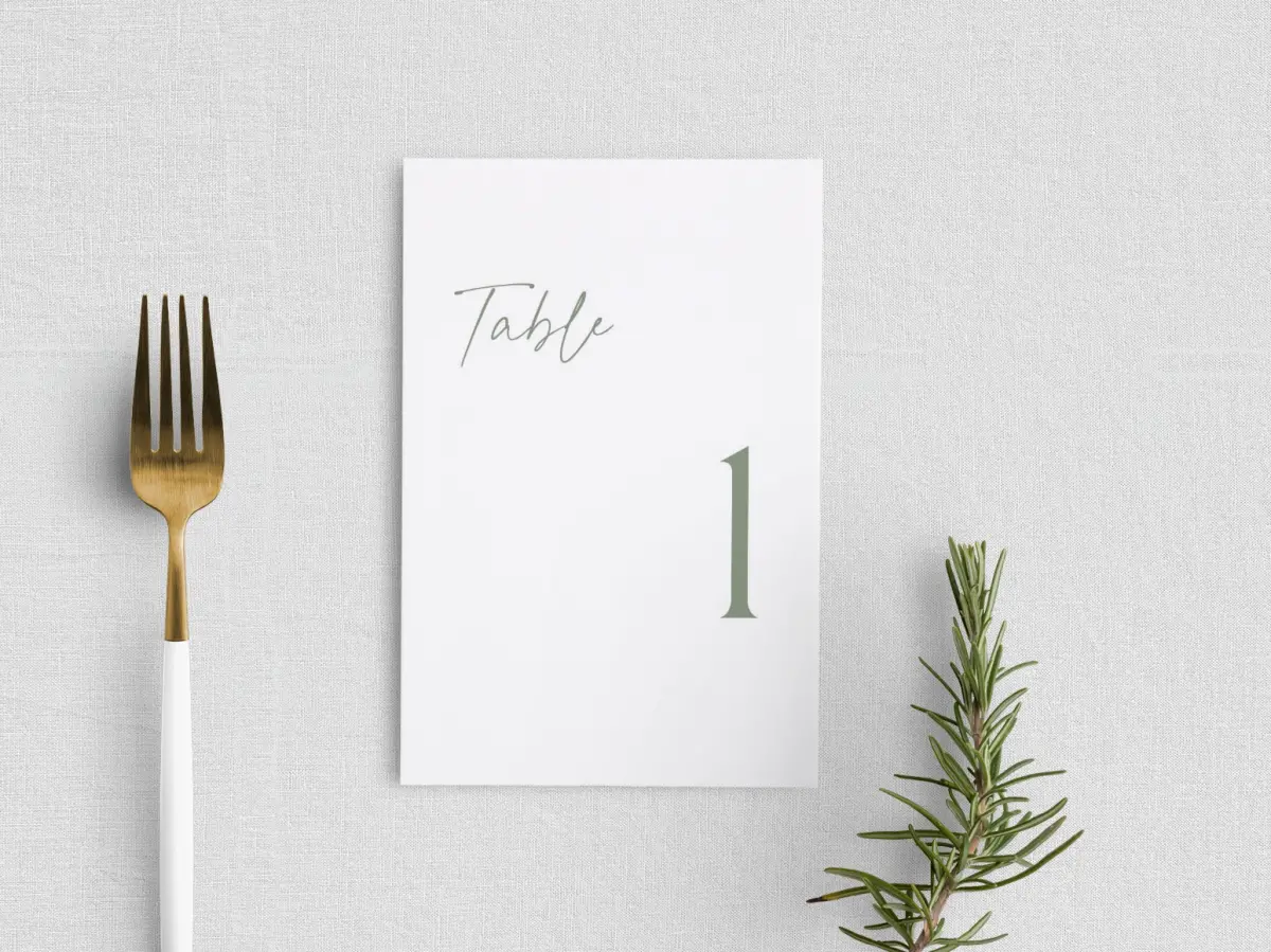 Table Number
