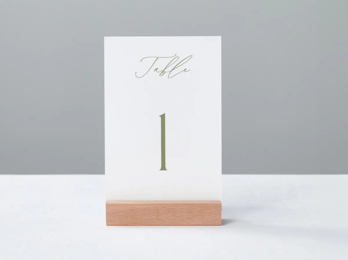 Table Number Into