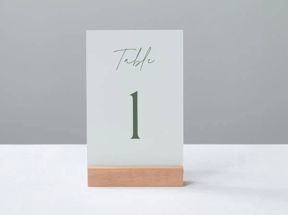 Table Number Into