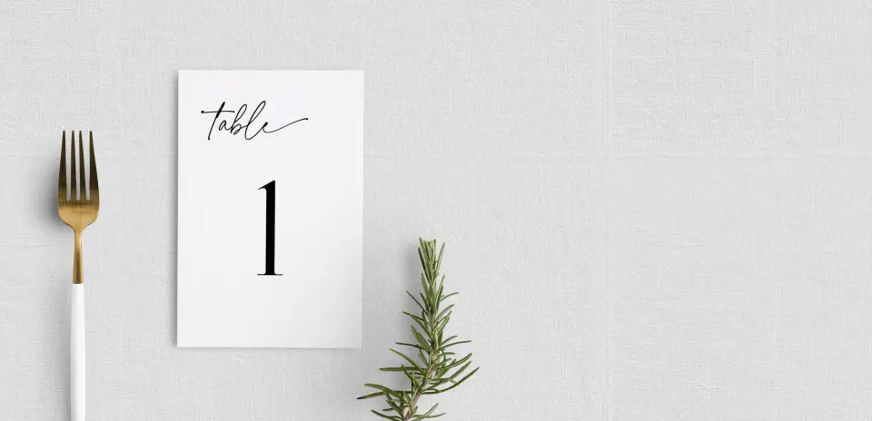 Table Number