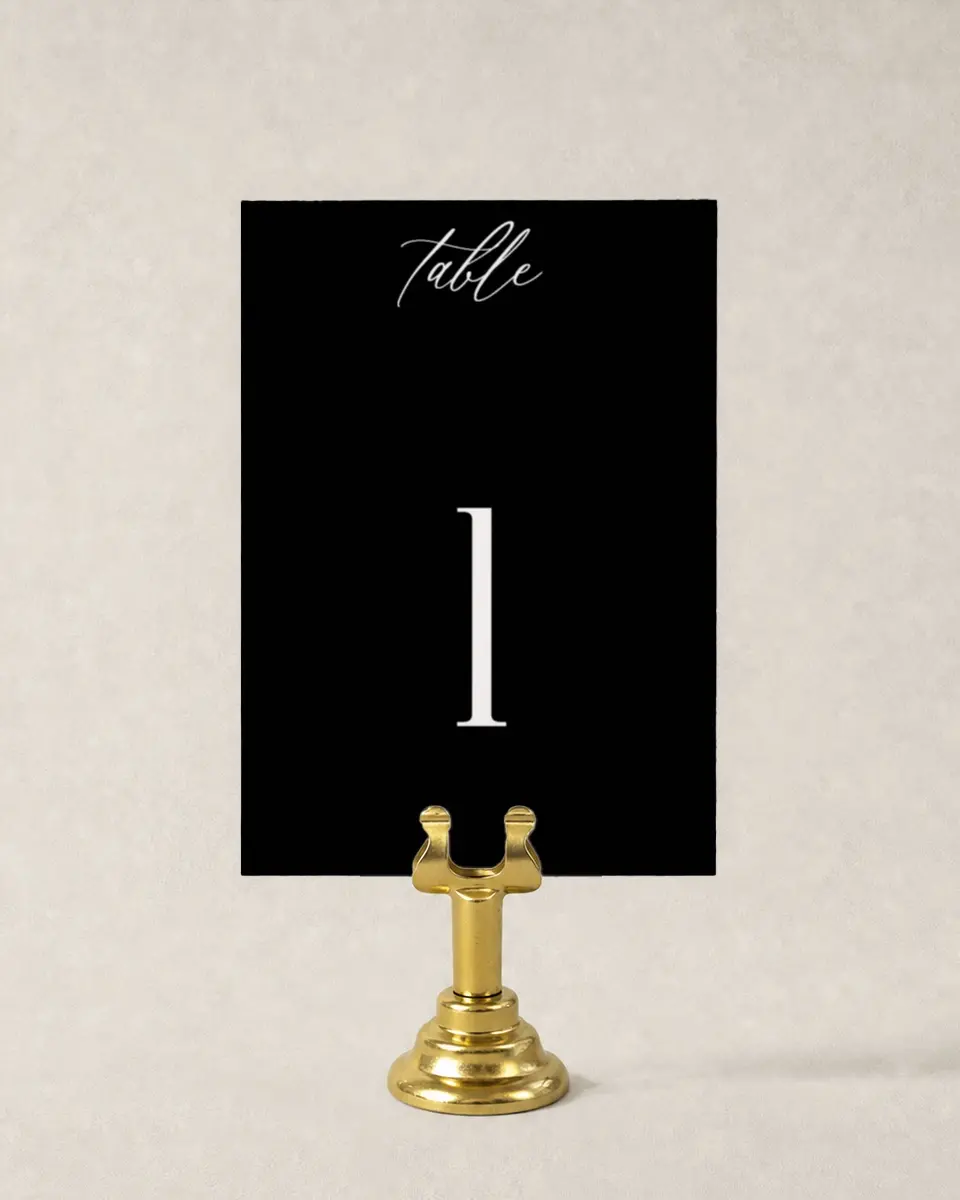 This is a 3½" x 5" Wedding Table Number called Passionate Arch printed in full color