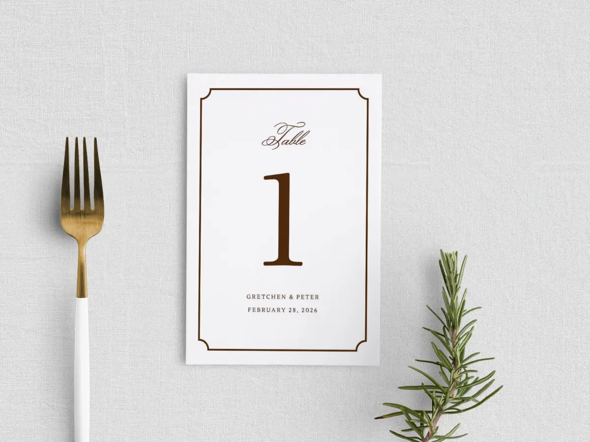Table Number