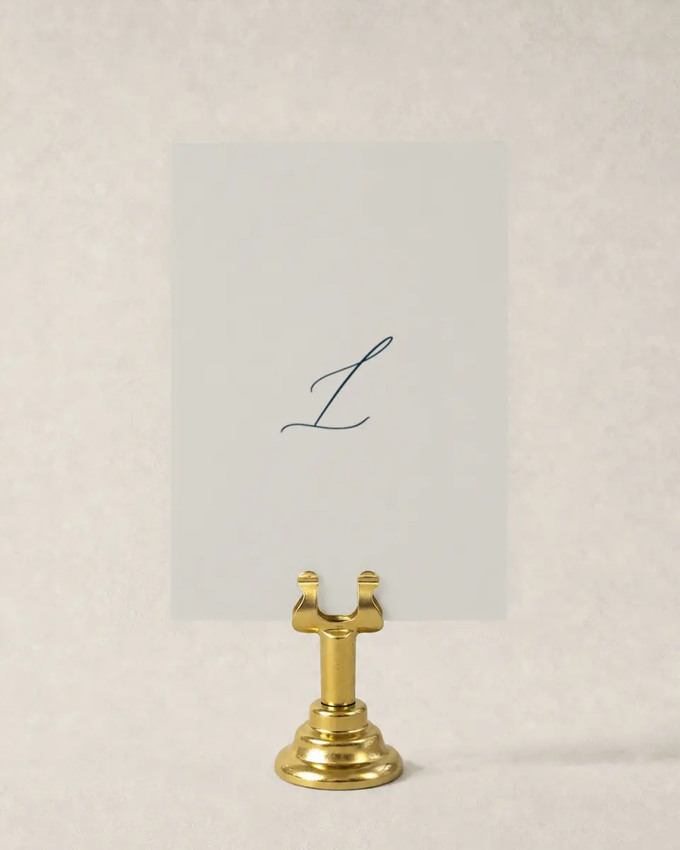 This is a 3½" x 5" Wedding Table Number called Bridge To Love printed in full color