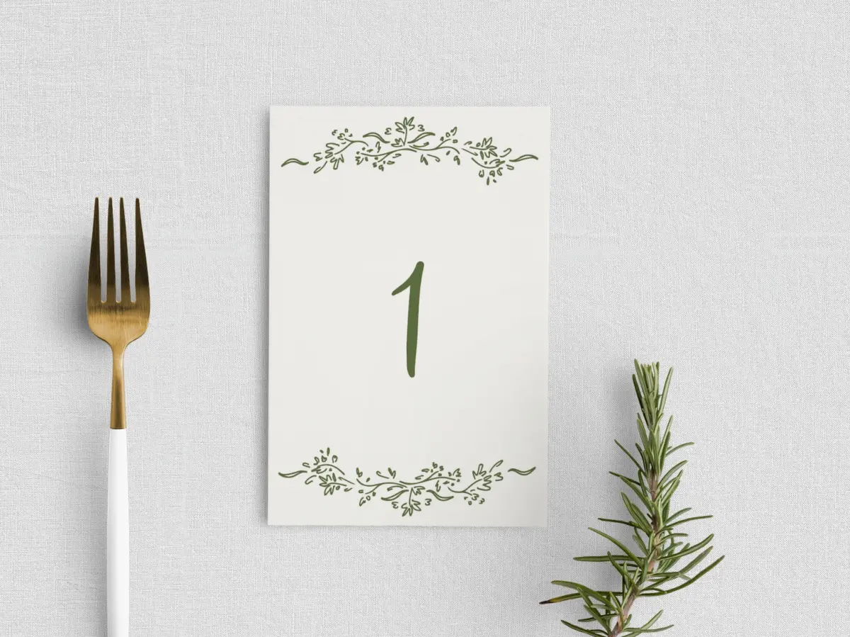 Table Number