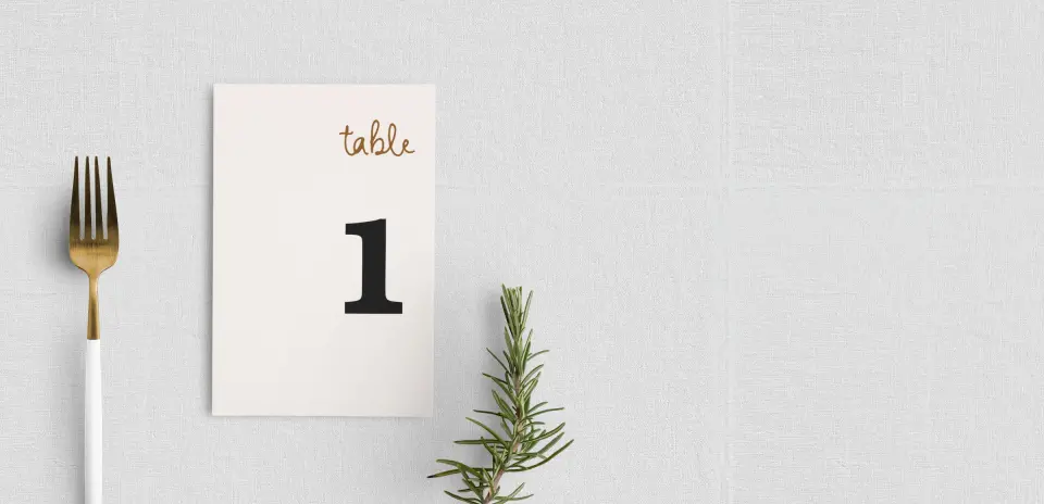 Table Number