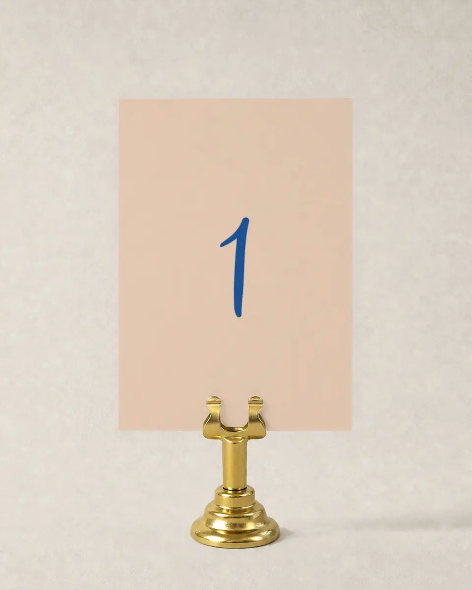 This is a 3½" x 5" Wedding Table Number called Abyssal Love printed in full color
