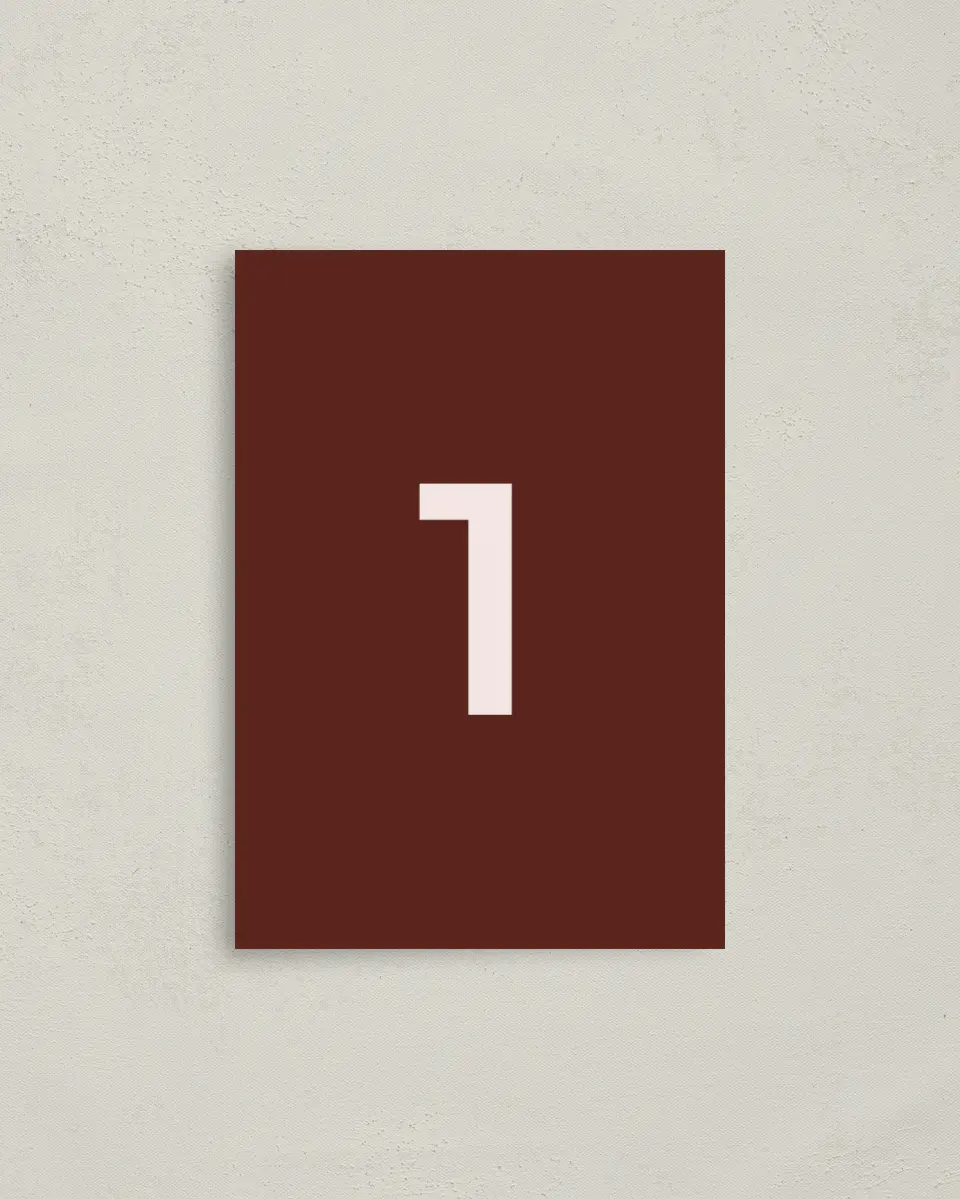 This is a 3½" x 5" Gala Table Number called Cultivating Growth printed in full color