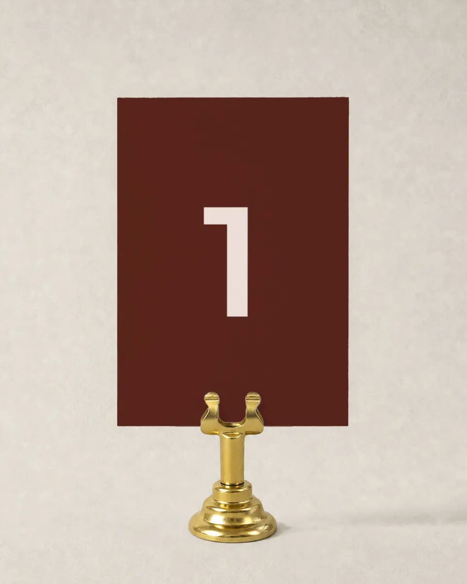 This is a 3½" x 5" Gala Table Number called Cultivating Growth printed in full color