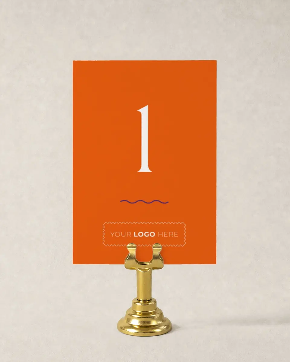 This is a 3½" x 5" Gala Table Number called Scholarly Soirée printed in full color