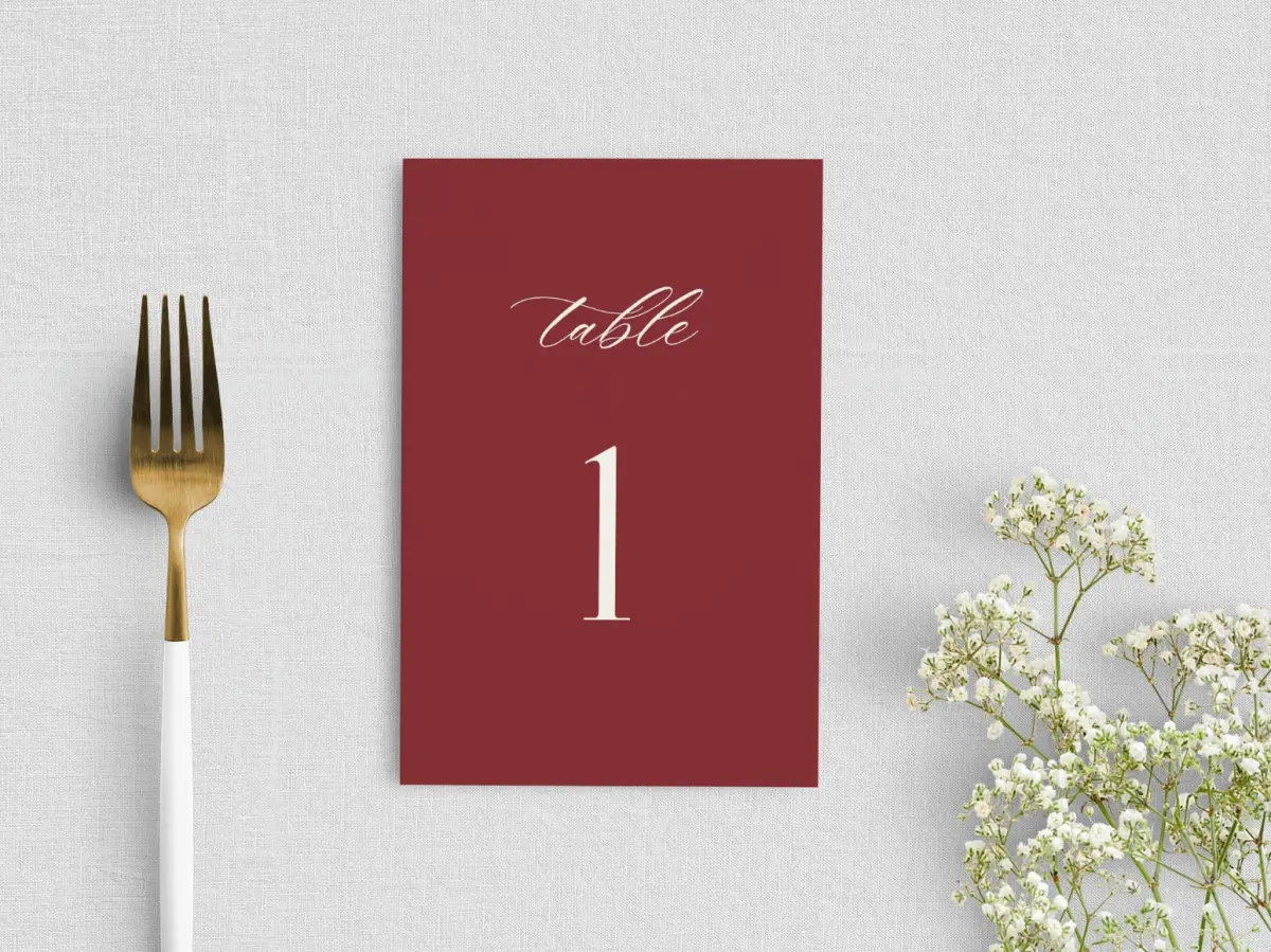 Table Number