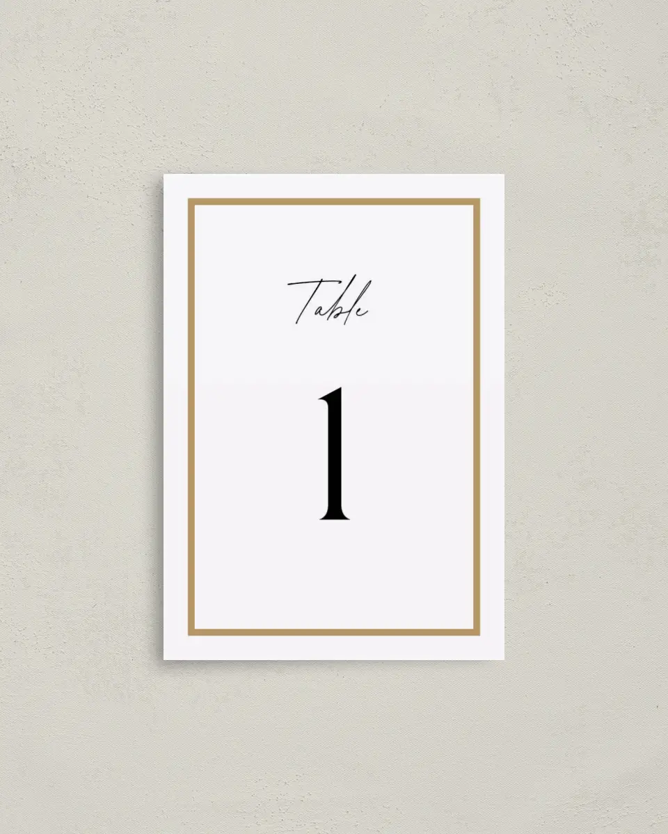 This is a 3½" x 5" Gala Table Number called Make an Impact printed in full color